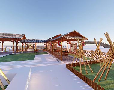 New Chinese Nongjiale 3d model