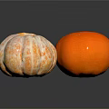 Fresh Citrus Fruits with Whole Peeled and Textured Skin Varieties on Dark Background