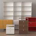 Modern File Cabinet Locker Office File Cabinet 3d model