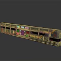 Futuristic Gray Train Model With Orange Stripes And Number 03 Streamlined Design