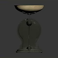Stylish Household Decorative Metal Bowl With Black Vintage Base Design
