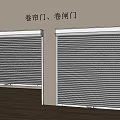 White Roller Shutter Doors Installed In Indoor Room With Wooden Floor
