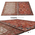 Elegant Traditional Square Carpets With Ornate Patterns And 300x200 Size