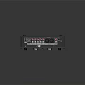 Professional Commercial Audio Mixer Console With Knobs Sliders And Display Panel