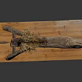 Modern tool guillotine ancient tool machining 3d model