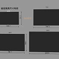 Sony Micro Size TV With Different Models And Various Dimension Specifications 3d model