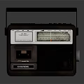 Vintage Brown Sharp Radio With Retro FM Tuner Cassette Player And Handle