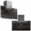Modern Stainless Steel Kitchen Appliances With Gas Stove Oven Range Hood And Wine Cabinet