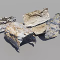 Natural Rock Mountain Cliff Formation With Layered Texture And Vegetation Cover