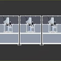 Three Automated Precision Equipment Units With Transparent Enclosures And Control Panels