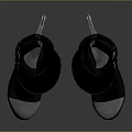 Stylish Black High Top Boots Featuring Silver Toe Caps And Modern Decorative Design