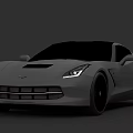 Gray Sports Car With Sleek Exterior Sharp Headlights And Black Wheels