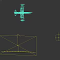 Military Fighter Jet With Camouflage Paint Number 124 And Yellow Accents