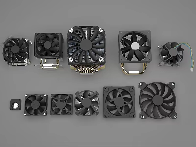 Radiator computer radiator computer fan chip radiator computer radiator 3d model