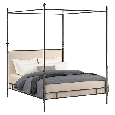 Modern Double Bed 3d model Modern Double Bed 3d model