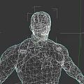 Captain America Superhero Character In Blue Red Costume With Star Emblem And Helmet