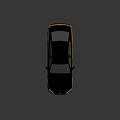 Black And Yellow Modern Sedan With Shiny Body And Black Wheels Design