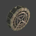 Rustic Wooden Waterwheel Garden Ornament With Traditional Design For Outdoor Decor