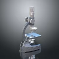 Laboratory Microscope with Adjustable Focus Knob Metal Stage and Stable Base