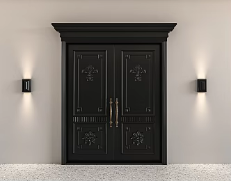 French Villa Gate 3d model