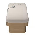 Modern Wooden Frame Massage Bed With Soft Mattress And Control Panel