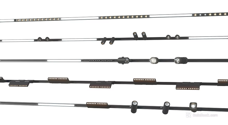 Various Styles of Downlights and Spotlights for Modern Home Lighting Solutions 3d model 