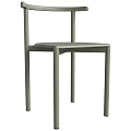 Modern Minimalist Single Chair With Sleek Metal Legs And Simple Design
