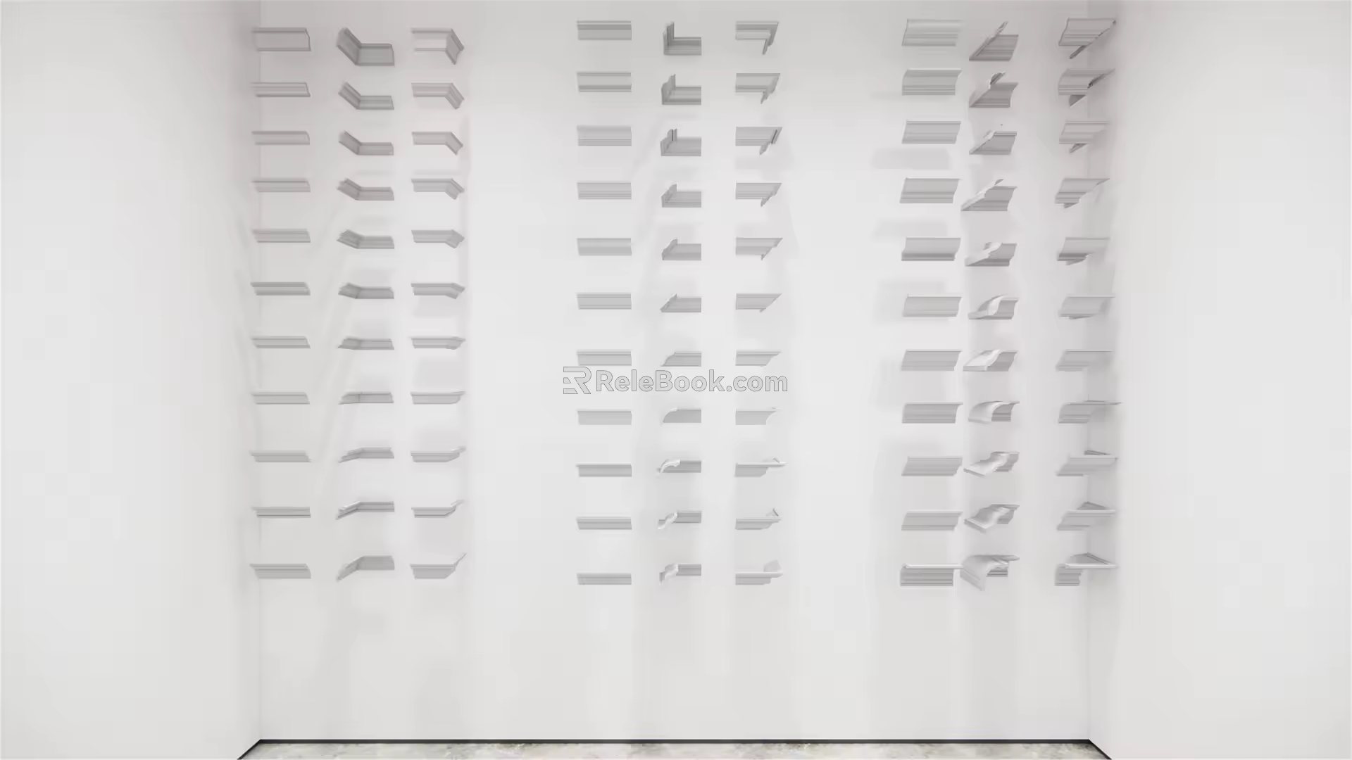 European plaster line 3d model
