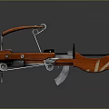 Crossbow Mechanical Crossbow Shift Bow and Arrow Shoot Far Equipment Weapons High-tech Crossbow 3d model