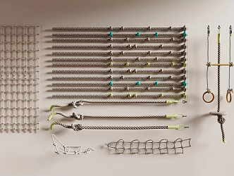 Hemp rope 3d model
