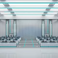 Modern Command Room 3d model