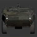 Military Armored Vehicle With Camouflage Paint Six Wheels And Armored Top