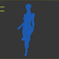 Sci Fi Female Character With Gold Purple Silver Armored Suit And Futuristic Design