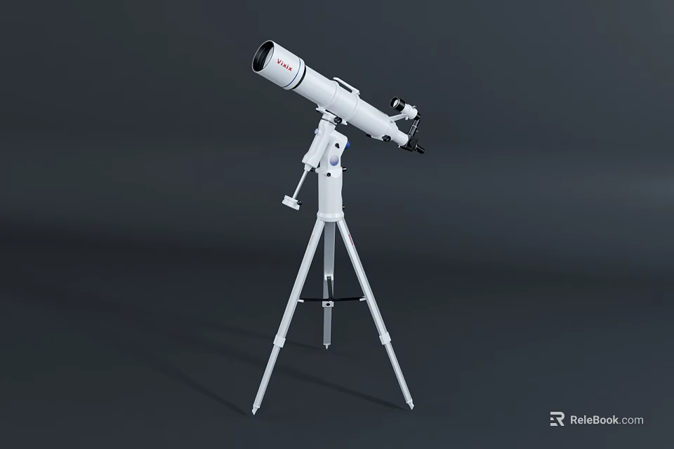 Professional Commercial Telescope Equipment with Adjustable Tripod Stand for Astronomical Observation 3d model 