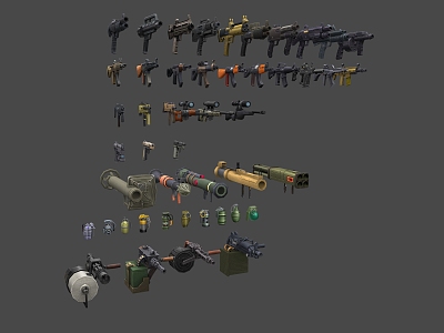 Modern weapons 3d model