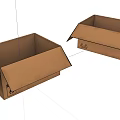 Open Brown Cardboard Boxes For Packaging And Storage Solutions