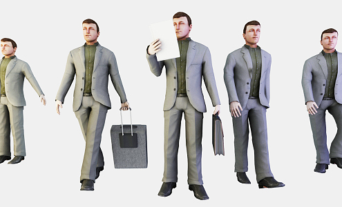 modern man 3d model