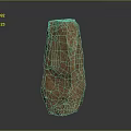 Natural Brown Stone Decorative Ornament With Handcrafted Textured Surface For Home