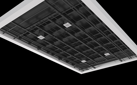 Industrial wind ceiling pipe ceiling air conditioning pipe office ceiling pipe ceiling air conditioning pipe 3d model