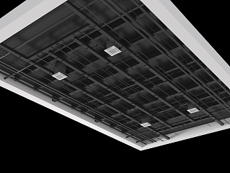 Industrial wind ceiling pipe ceiling air conditioning pipe office ceiling pipe ceiling air conditioning pipe 3d model