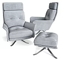 Modern Armchairs And Ottoman With Velvet Upholstery Red Purple Metal Legs