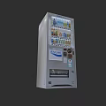 Commercial Equipment Beverage Vending Machine With White Exterior Various Bottled Drinks Display And Control Panel