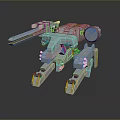 Mech Warrior Mech Soldier Machine Battlearm Mechanical Battlearm Machine Fighter Robot 3d model