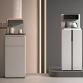 Modern Design Daily Electrical Appliances Floor Standing White Gray with Water Dispenser and Kettle