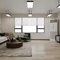 Modern Fitness Studio Interior With Workout Equipment And Relaxation Chair