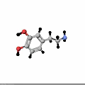 Organ And Hair Related 3D Molecular Structure Model With Atom Parts