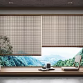 New Chinese-style roller shutter 3d model