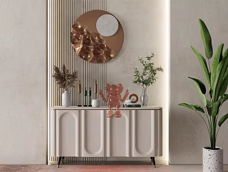 Modern Side Cabinet 3d model
