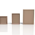 Wooden Photo Frames Set of Three Various Sizes for Home Living Decor