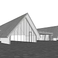 Modern Architecture Homestay Architecture Visitor Center Exhibition Hall Small Architecture Service Center Architecture Post Station Architecture 3d model